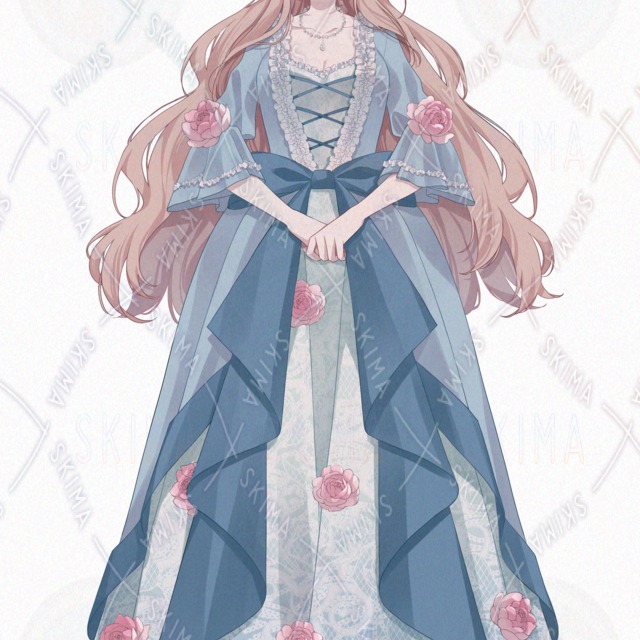 7가지 표정】드레스 입은 여자 상품 이미지 3번째