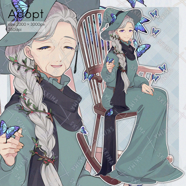 【表情７種】森の魔女(老人)の商品画像