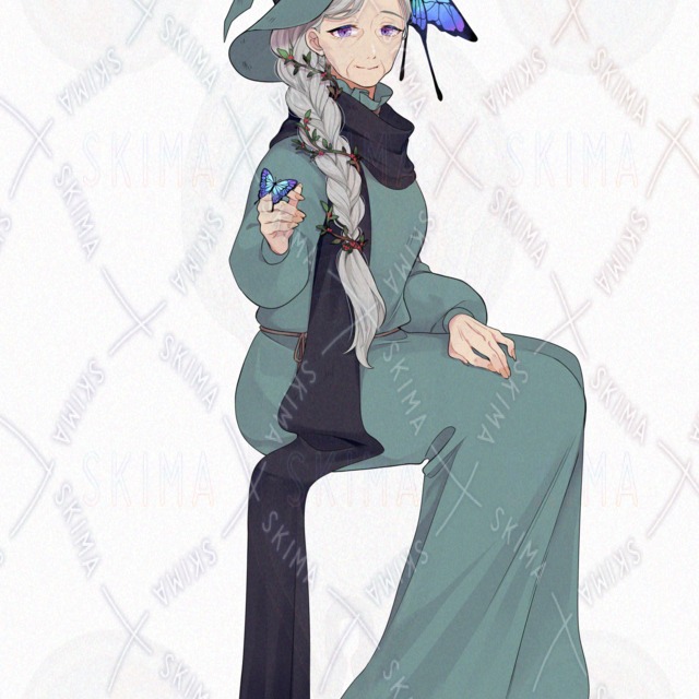 【表情７種】森の魔女(老人)の商品画像9枚目