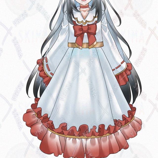 Image 3 of White Girl Standing Illustration