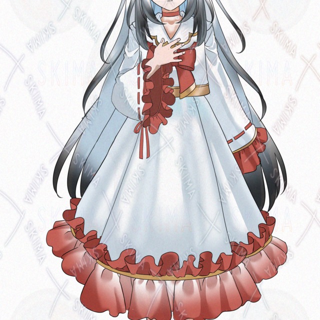 Image 8 of White Girl Standing Illustration