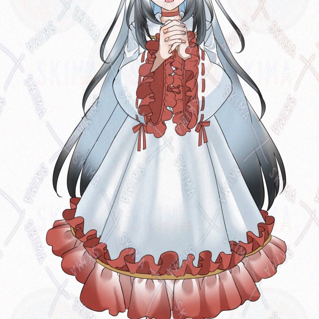 Image 11 of White Girl Standing Illustration