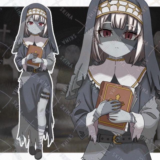 Image of Zombie Sister – 9 Expression Variations