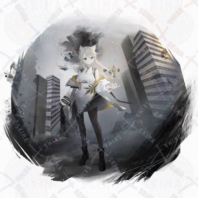 Image 2 of [Adopt] Light-Attribute Girl: 5 Expressions, Background & Character Sheet