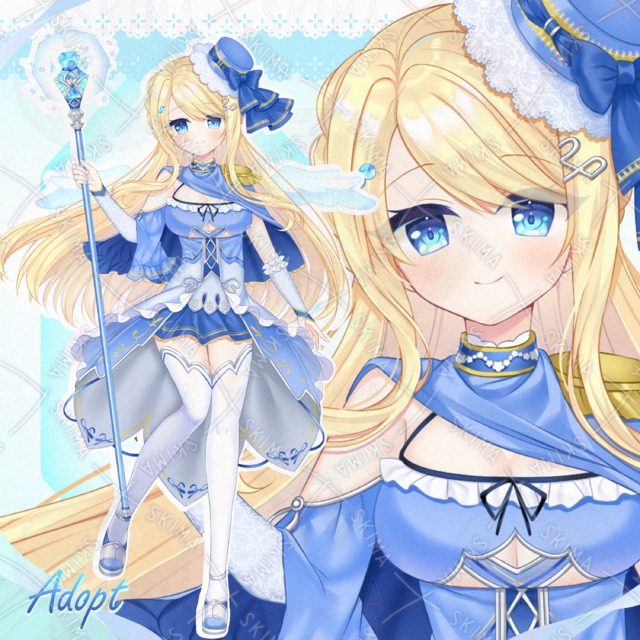 聖職者風のお姉さん(表情差分＋装飾パーツ)の商品画像