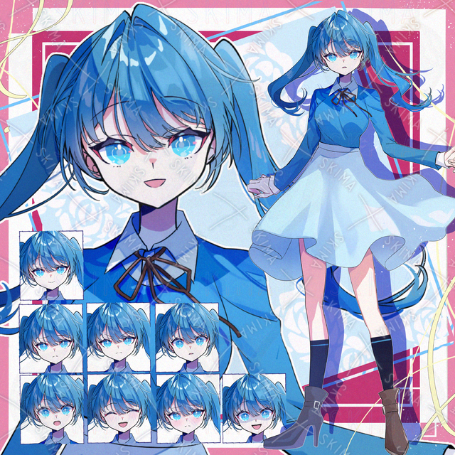 Blue Pigtails Girl 的商品圖片