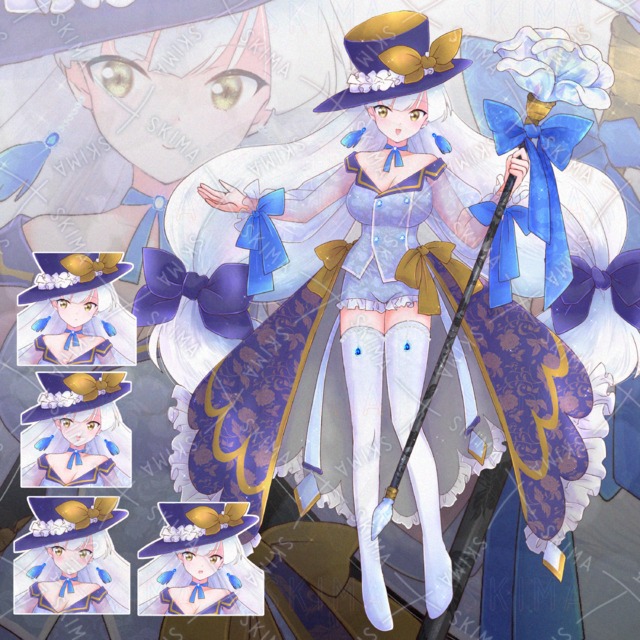 Image of adopt17: 5 Facial Expressions (With or Without Cane)