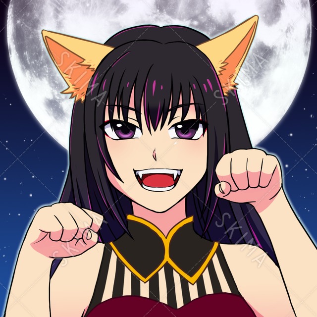 オリジナル猫耳少女キャラクターアイコン1