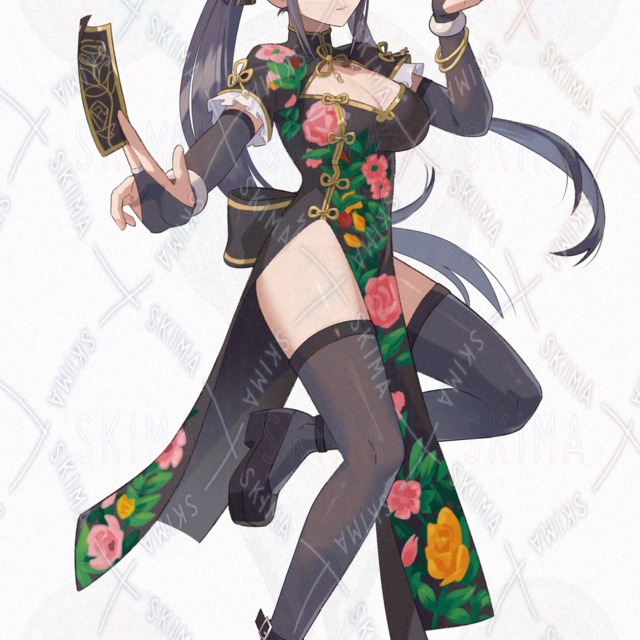 차이나 드레스 (표정 8종 + 이펙트 차이) 상품 이미지 4번째