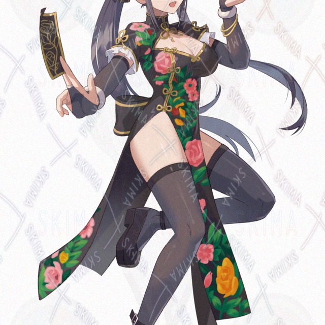 차이나 드레스 (표정 8종 + 이펙트 차이) 상품 이미지 5번째