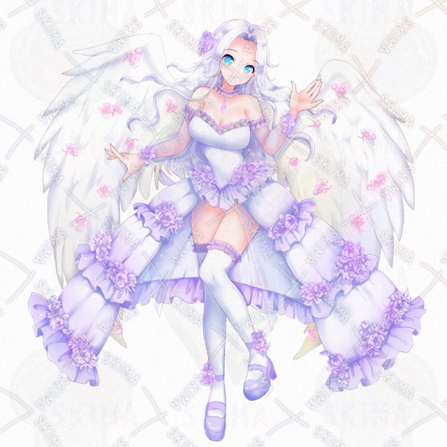 Image 2 of adopt19 – 4 Expressions: Halo & Fluttering Wings