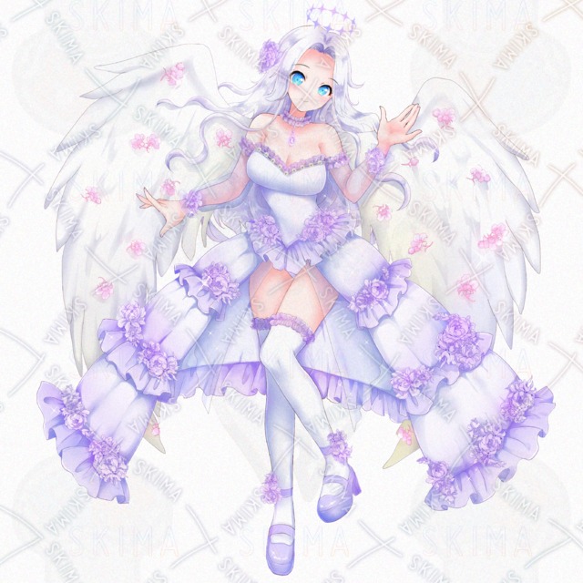 Image 9 of adopt19 – 4 Expressions: Halo & Fluttering Wings