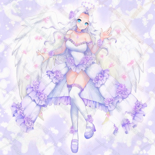 Image 10 of adopt19 – 4 Expressions: Halo & Fluttering Wings