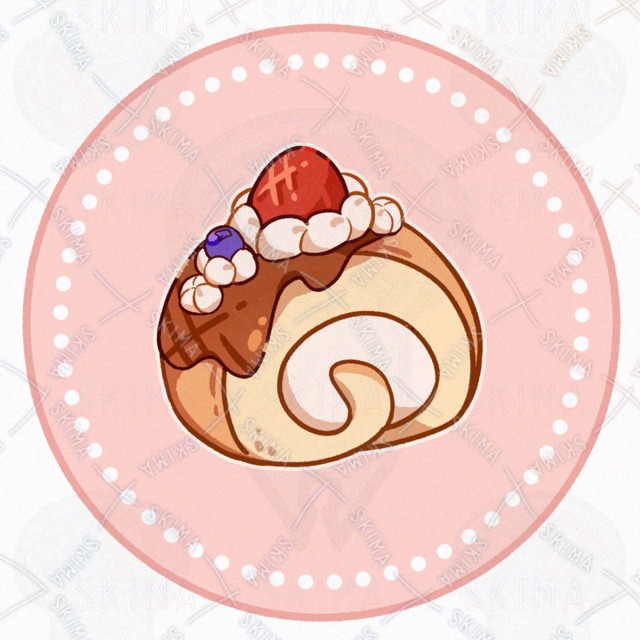 [背景透過あり]ロールケーキ