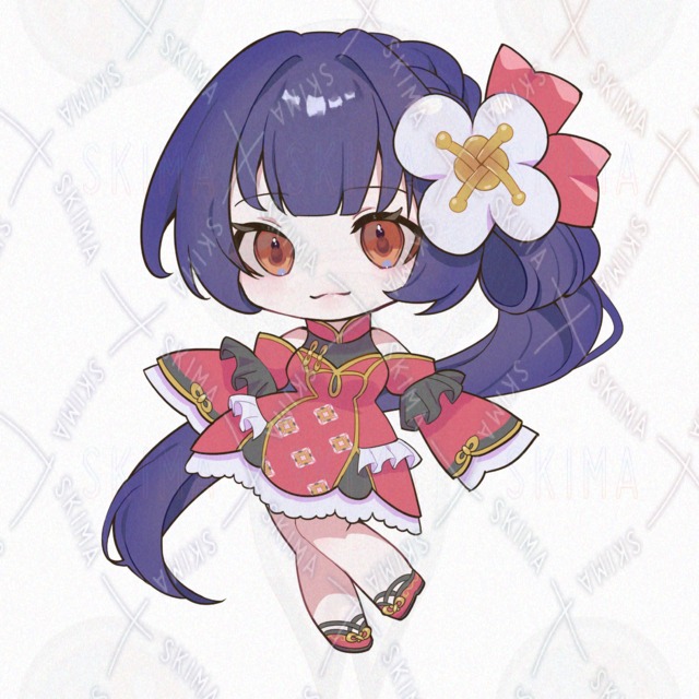 【ミニキャラ付き】中華モチーフの女の子【表情差分6種】の商品画像9枚目