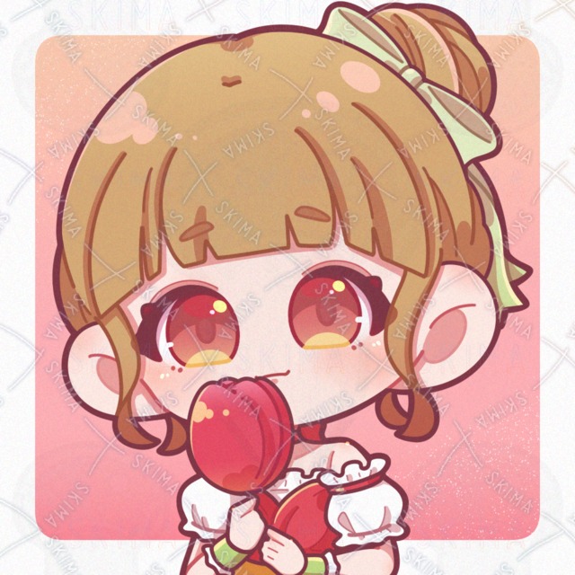 SNSアイコン　チューリップな女の子