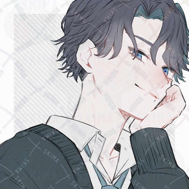 （SNSアイコン）黒髪男の子の商品画像