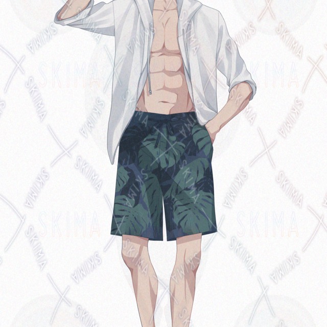 【表情７種】水着の男性の商品画像5枚目