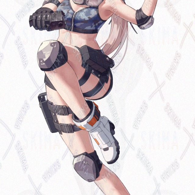 2정 권총 전술 위장 (8가지 표정+이펙트+배경) 상품 이미지 10번째