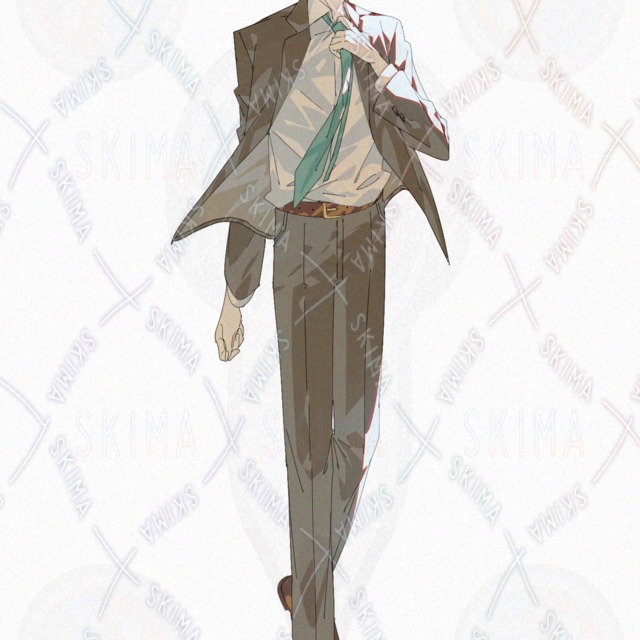 Modern Fantasy Short Hair Black Hair Suit Young Man 的商品圖片第 2 張