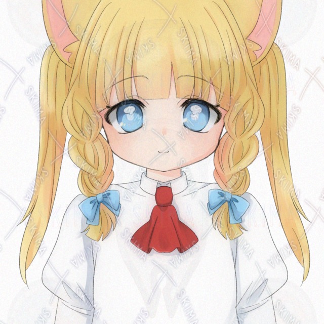 金髪猫耳少女　SNS用アイコンの商品画像