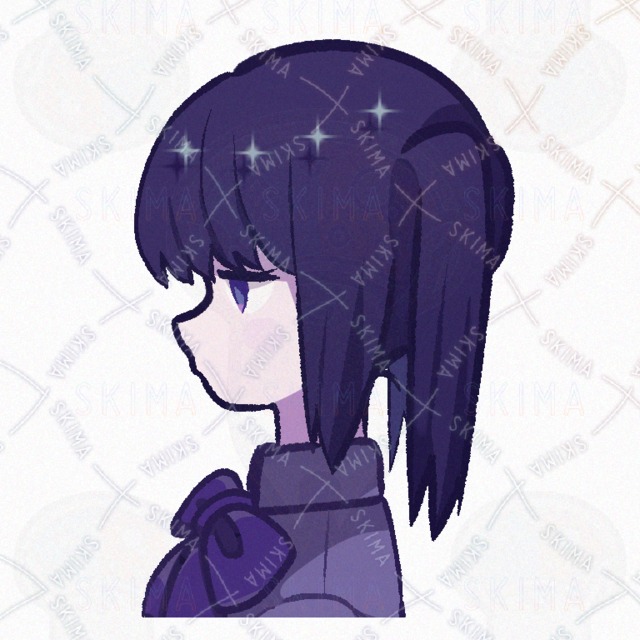Image 3 of Twintails Side Profile Girl 🌃