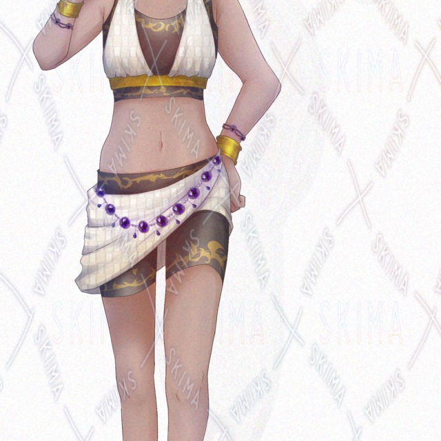 Image 7 of adopt21 Red Hair/Dark Skin – Gender Undecided (Ears, Tail, Cape: Optional)