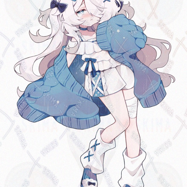 Light Blue Fluffy Cardigan 的商品圖片第 4 張