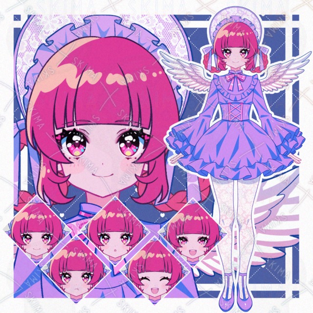 表情差分5種の商品画像