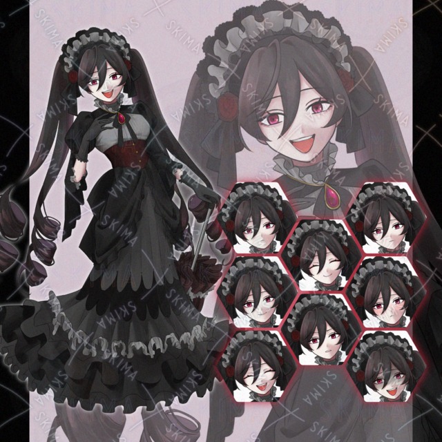 Gothic Lolita Girl – 9 Expressions 的商品圖片