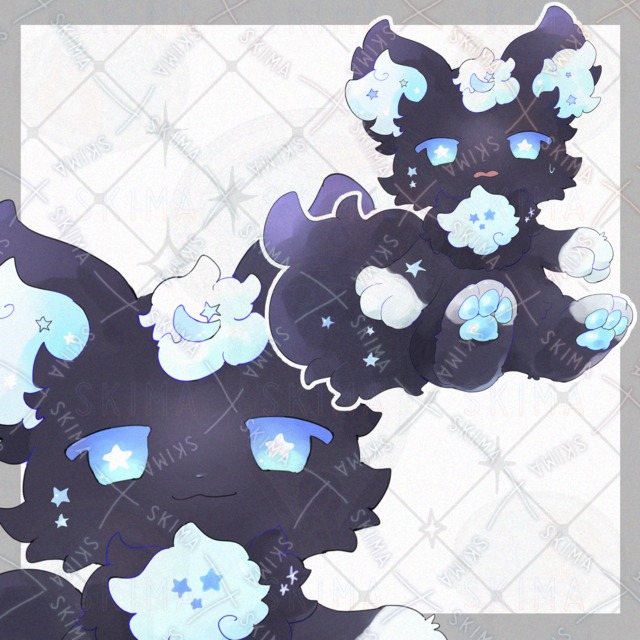 夜空ケモ【表情10種類】の商品画像