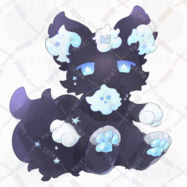 夜空ケモ【表情10種類】の商品画像2枚目