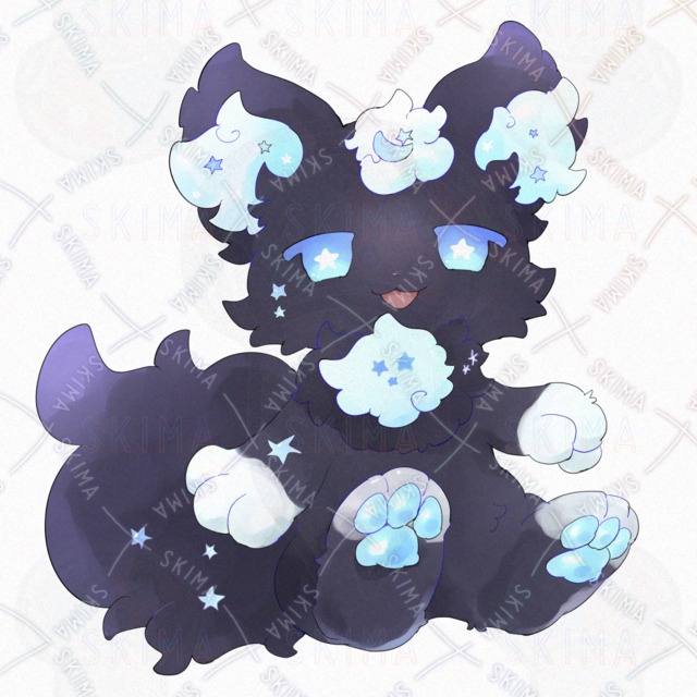 夜空ケモ【表情10種類】の商品画像3枚目
