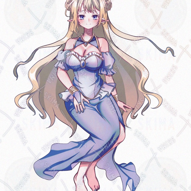 Adopt50_금발 여성 1 (표정 10종) 상품 이미지 2번째