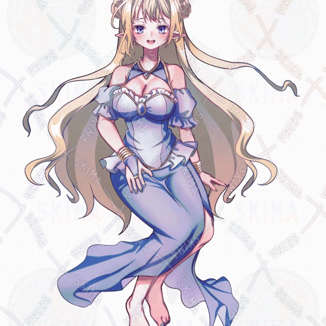 Adopt50_금발 여성 1 (표정 10종) 상품 이미지 3번째