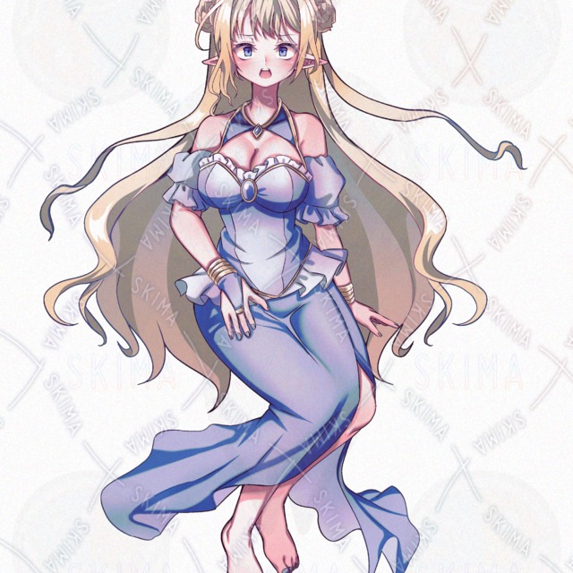 Adopt50_금발 여성 1 (표정 10종) 상품 이미지 10번째