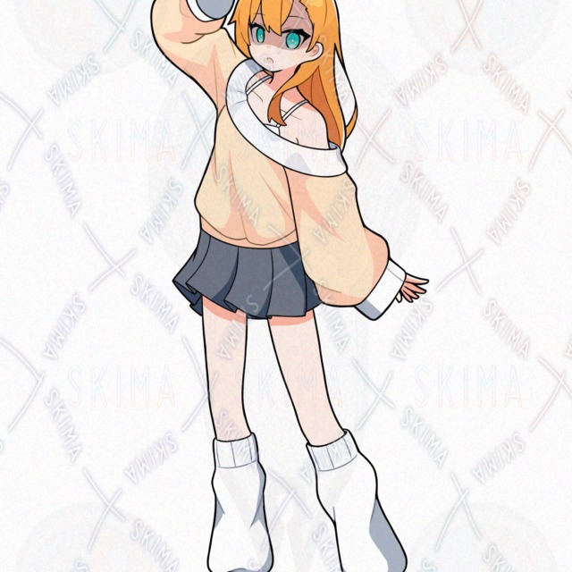 【表情差分8種】ギャルの女の子の商品画像8枚目