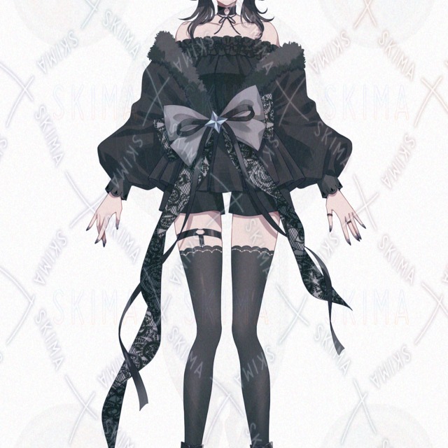 Image 6 of 7 Expressions: Black-Haired Girl