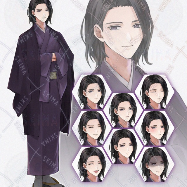 [Adopt] Man in a Kimono: 9 Expressions 的商品圖片