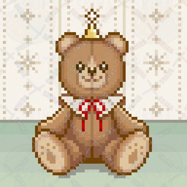 ドット絵】テディベア【アイコン】 | SKIMA（スキマ）