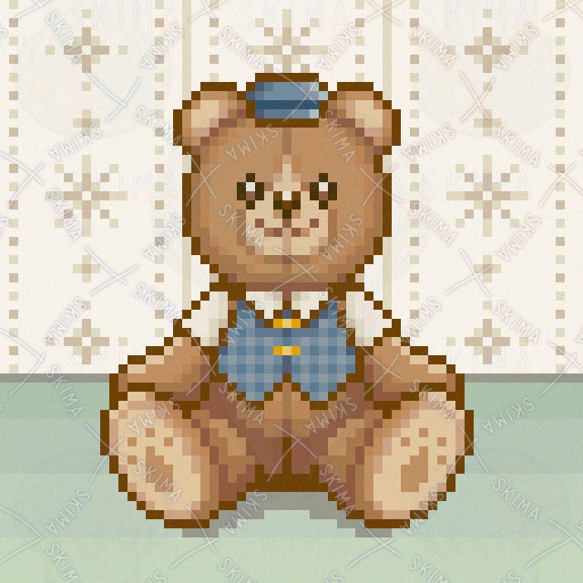 ドット絵】テディベア【アイコン】 | SKIMA（スキマ）