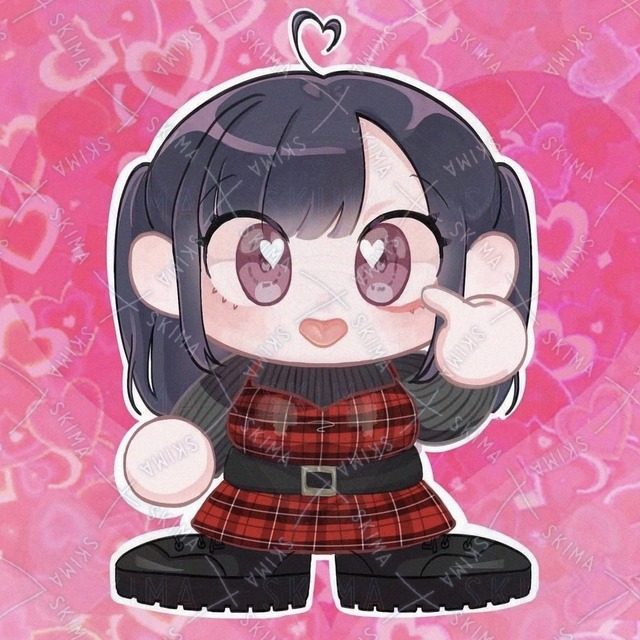 【一点もの】地雷系・量産型女子／ちびキャラ・SDイラスト