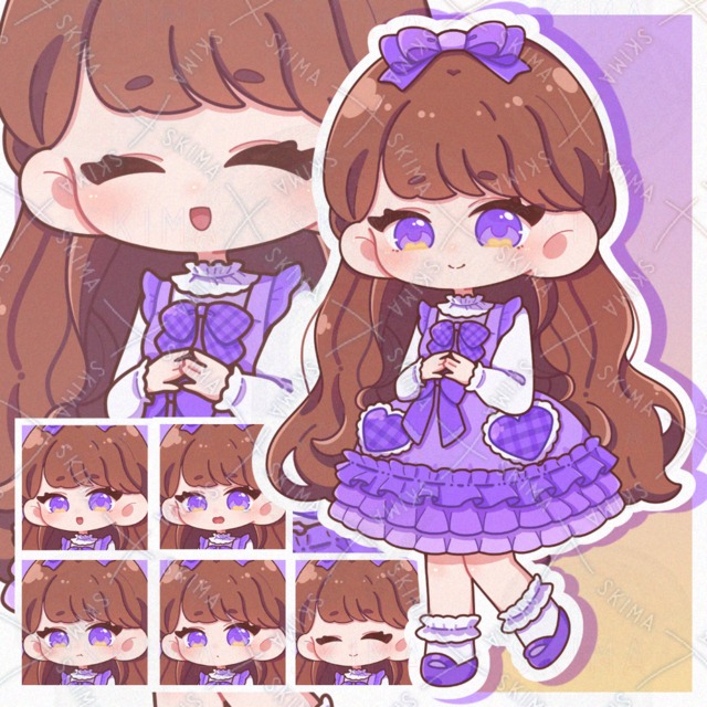 [7 Expressions] Girl in Purple 的商品圖片