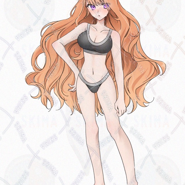 Sporty Orange-Haired Athlete Digital Art Print 的商品圖片第 11 張