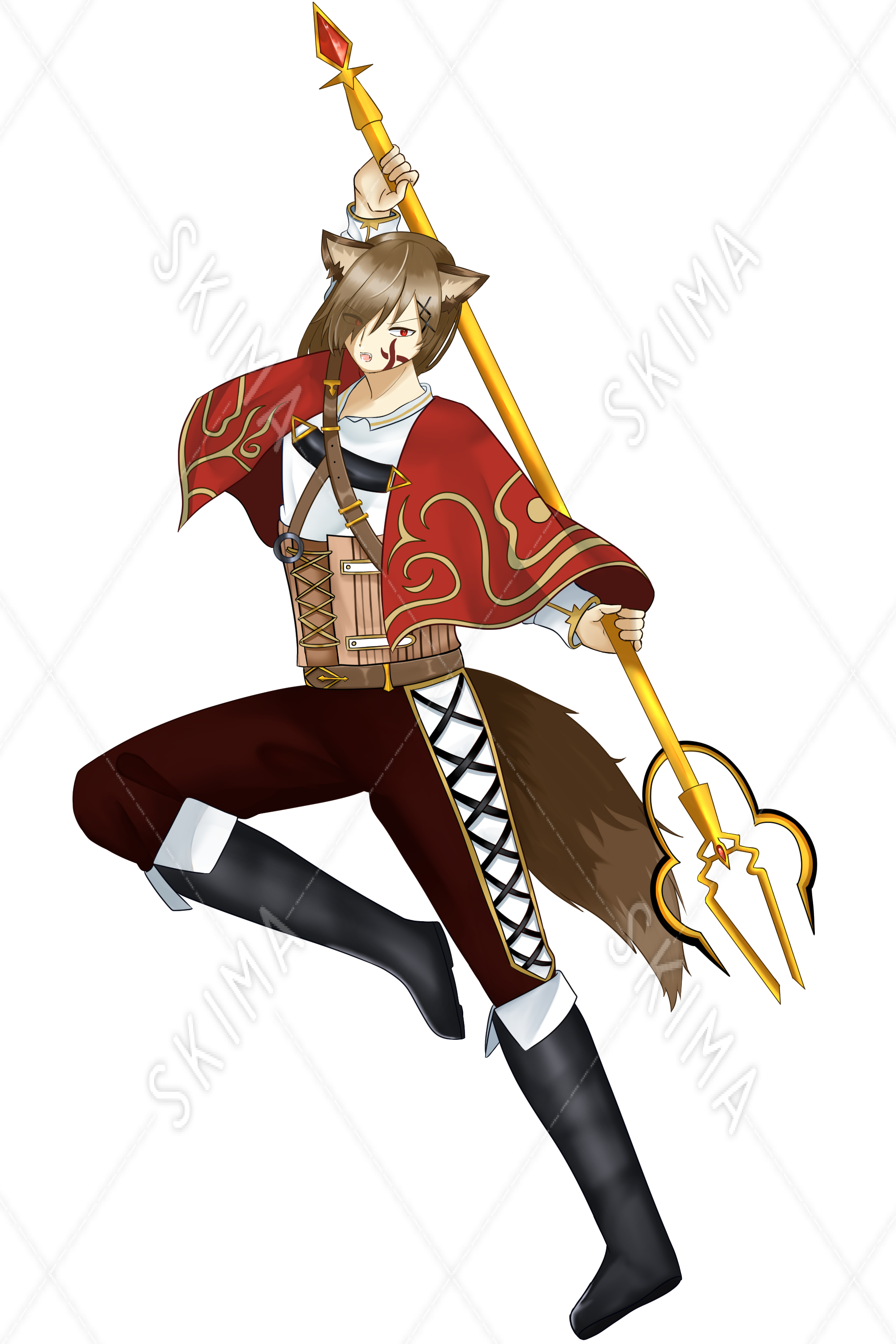 獣人の戦士 女 表情差分つき スキマ スキルのオーダーメイドマーケット Skima