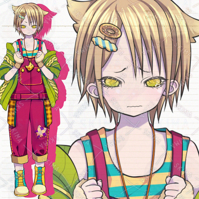 Image of 7 Expressions: Girl in Overalls