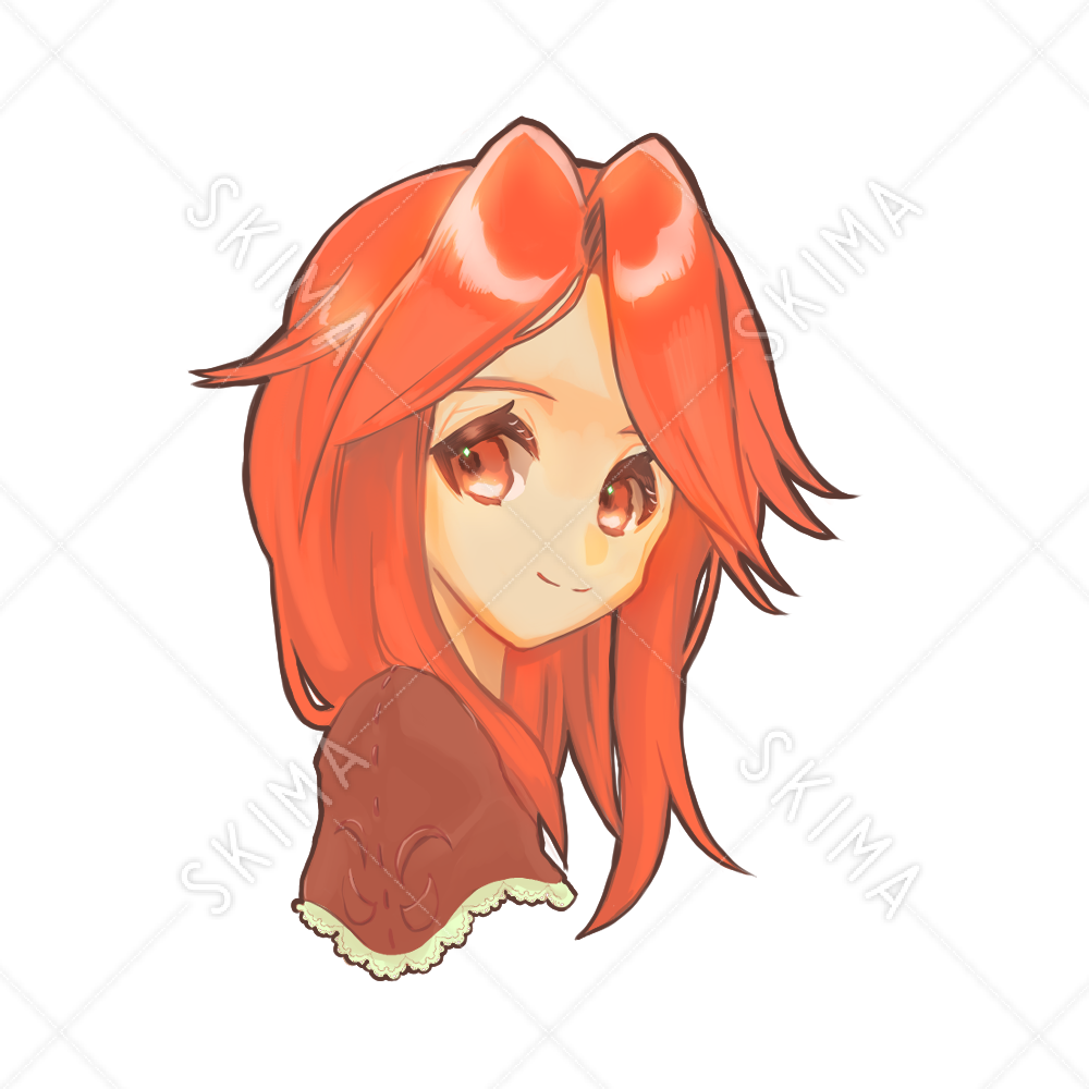 赤髪の女の子アイコン スキマ スキルのオーダーメイドマーケット Skima