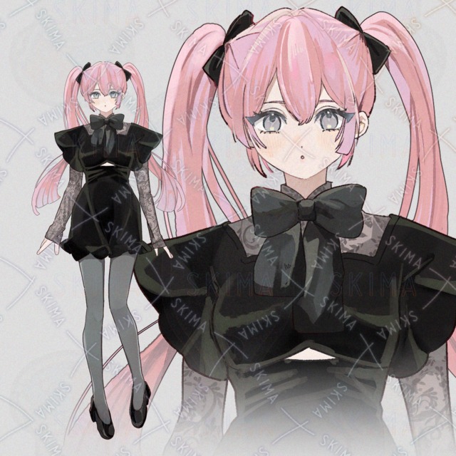 ツインテールの女性