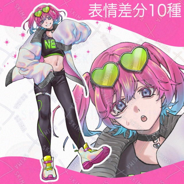 Image of Pink-Haired Girl