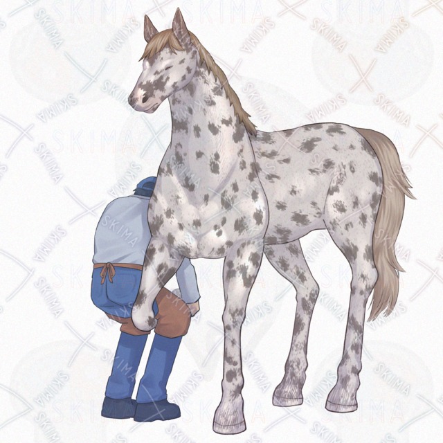 【ADOPTABLES】馬/斑毛/作業の商品画像5枚目